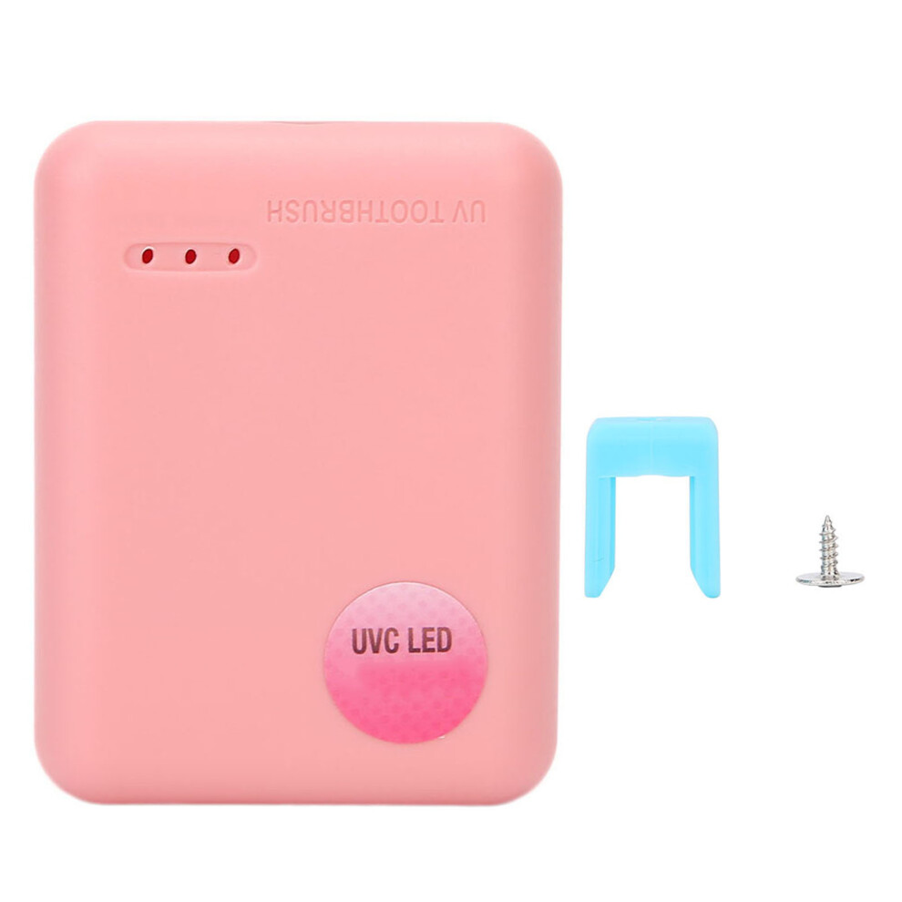 Pink/Blue ( Eu) Portable Wallmounted Uv Toothbrush Holder Cleaner( Eu)
