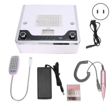 (White US Plug) 108W 4-in-1 Nagelstaubabsaugung mit Härtelampe & Schleif