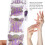 100 Pezzi Unghie Acriliche Farfalla Viola UV Gel 1