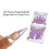 100 Pezzi Unghie Acriliche Farfalla Viola UV Gel 2