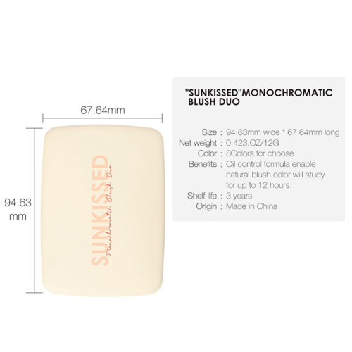 (#6) Matte Waterproof Blush Shading Powder #5 2