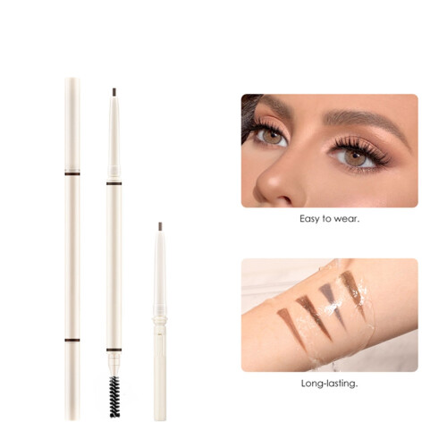 (#1 Round Head) Doppelseitiger Augenbrauenstift wasserfest #2 2