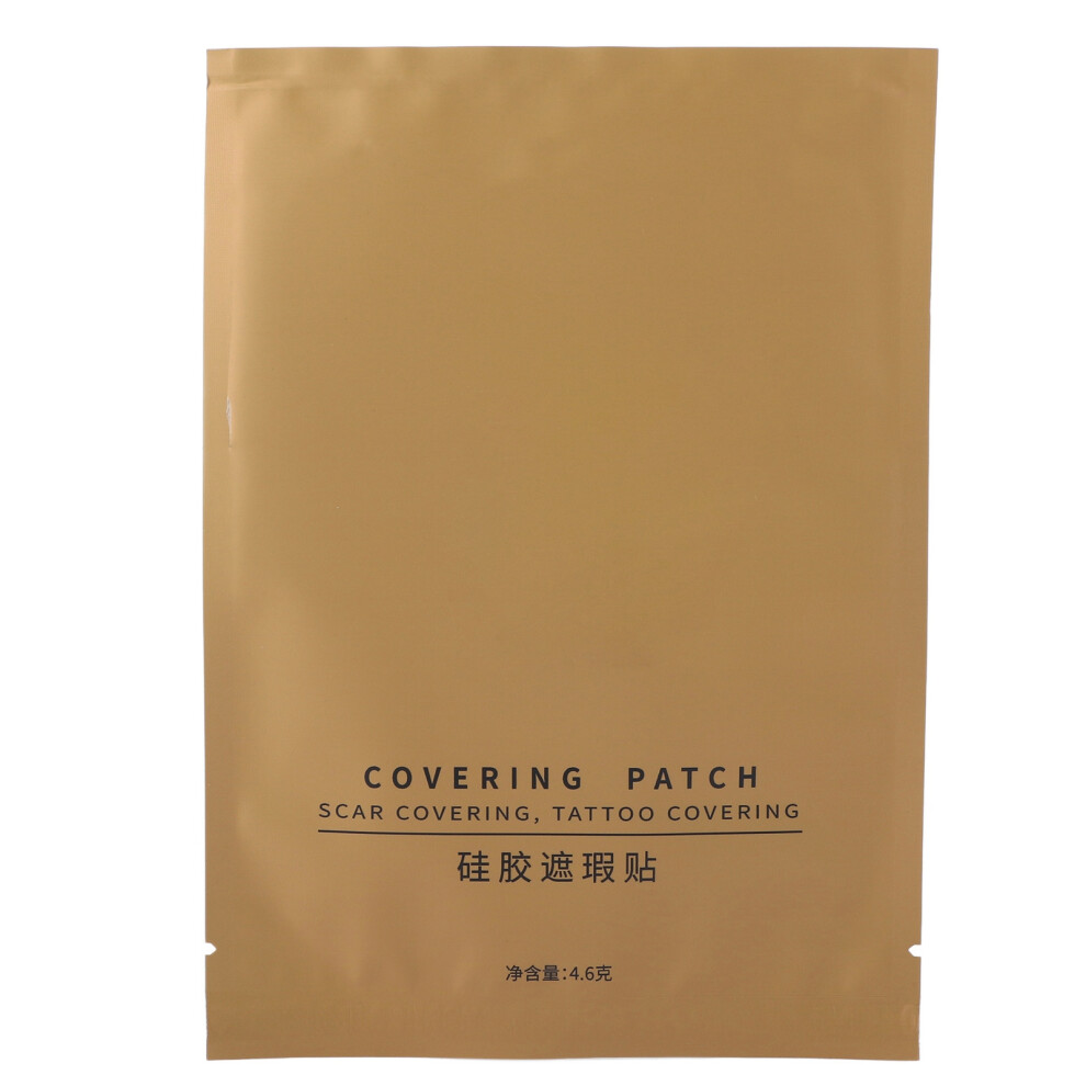 (Semi-Transparent - Dark Complexion 1#) Waterproof Scar Cover Concealing Tape Skin Friendly Tattoo Sticker 5#