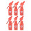 6tlg. Lippenstift-Set mit Flakon-Form & Glanz 2