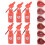 6tlg. Lippenstift-Set mit Flakon-Form & Glanz 5