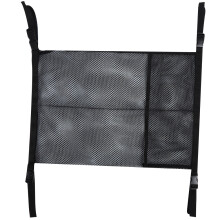 (Black 64x46cm) Draagbare dubbele zuurstoffles tas rolstoel nylon mesh