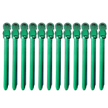 (Green) Edelstahl-Klammerhaarspangen, Entenmaul-Design, Grün