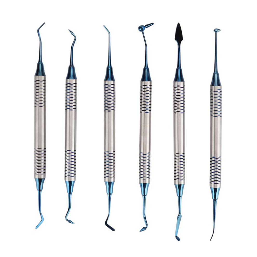 6Pcs Dental Composite Resin Filling Spatula Restoration Tool 448787229281