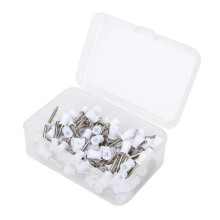 (White) 100x Zahnpolierbürste Gummipolierer mit Aufbewahrungsbox Weiß