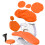 (Orange) PU-Zahnsessel-Abdeckung wasserdicht Grau 5