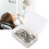 (Pointed Head White) 100x Nylon-Zahnpolierbürste Weiß Spitzkopf mit Box 5