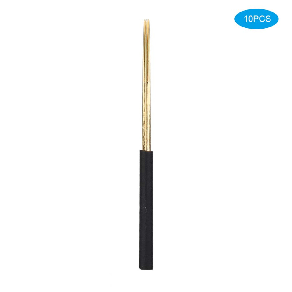 (5RS) 10Pcs Disposable Microblading Eyebrow Lip Needle Tool