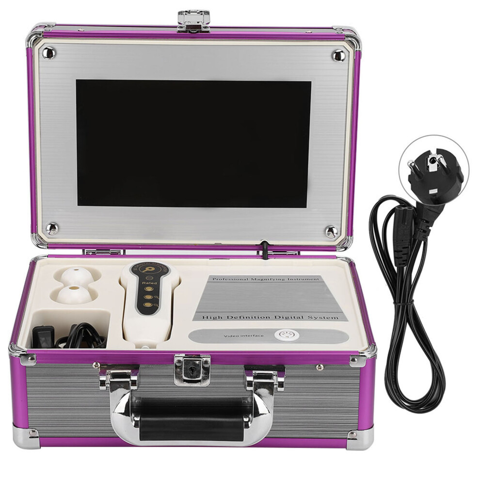 (Eu Plug) 10.1Inch Charging Microscope Scalp Hair Detector Analyser 448787229922