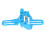 (Blue) Articolatore Dentale Regolabile Blu Completo 3