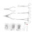 Edelstahl-Piercing-Zange mit Nadeln-Set 2