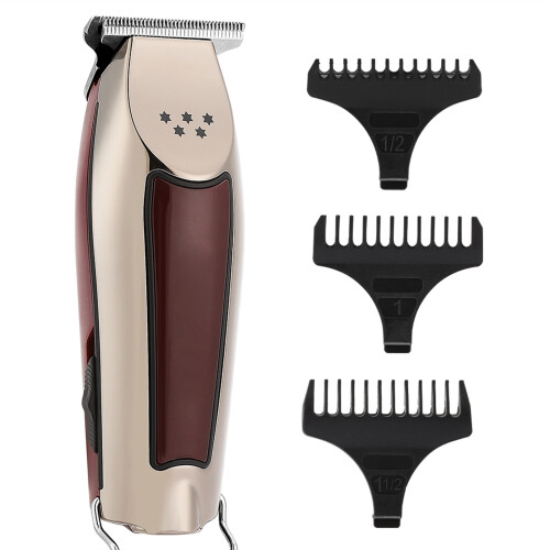 (Silver) Rechargeable Electric Hair Clipper Adjustable 1
