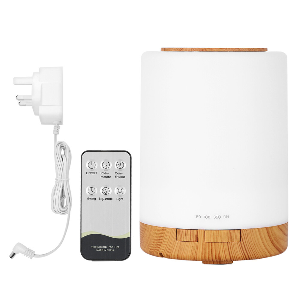 Light (Uk Plug 110~240V) 300Ml Ultrasonic Aromatherapy Diffuser With Remote Uk Plug 110~240V