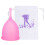 (Pink S) Silikon-Menstruationstasse wiederverwendbar L pink 1