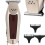 (Silver) Rechargeable Electric Hair Clipper Adjustable 3
