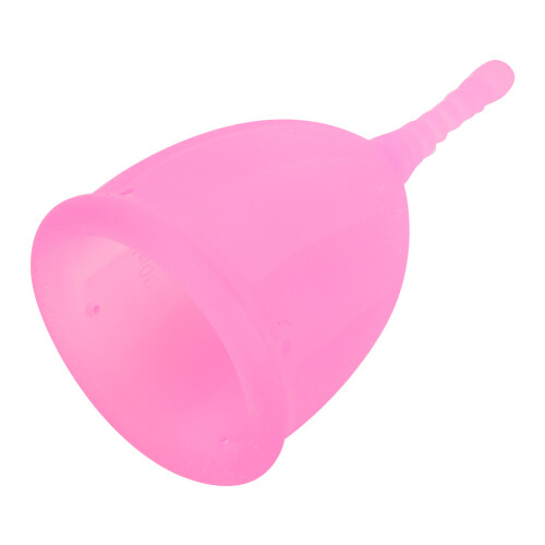 (Pink S) Silikon-Menstruationstasse wiederverwendbar L pink 2