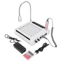 (White EU Plug) 4-in-1 80W Nageldreher mit Lampe & Handauflage