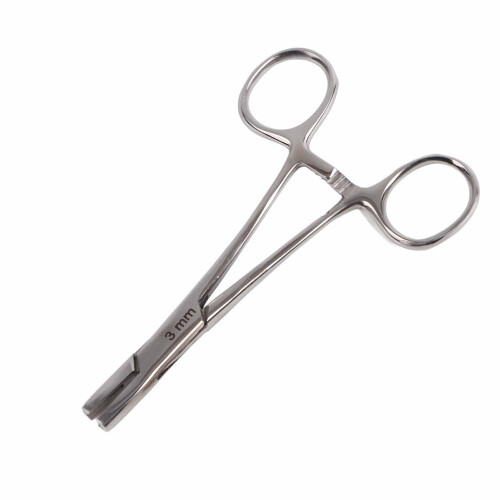(3mm) Edelstahl-Piercingzange 4mm 1