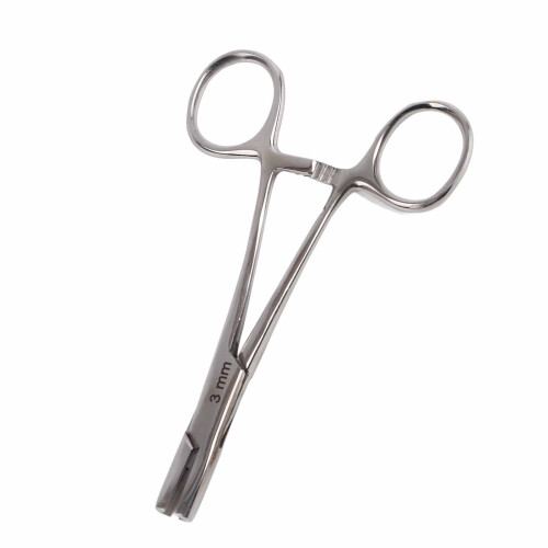 (3mm) Edelstahl-Piercingzange 4mm 2