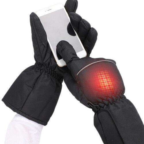 (EU Plug 100-240V) Verwarmde Handschoenen Verstelbare Temp 2