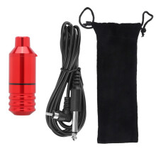 (Red) Tragbare Mini-Tattoo-Pen Maschine Gold mit Nadeln
