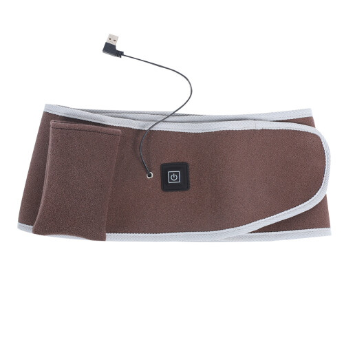 (Brown) Wireless Abdomen Heating Massage Belt Brown 1