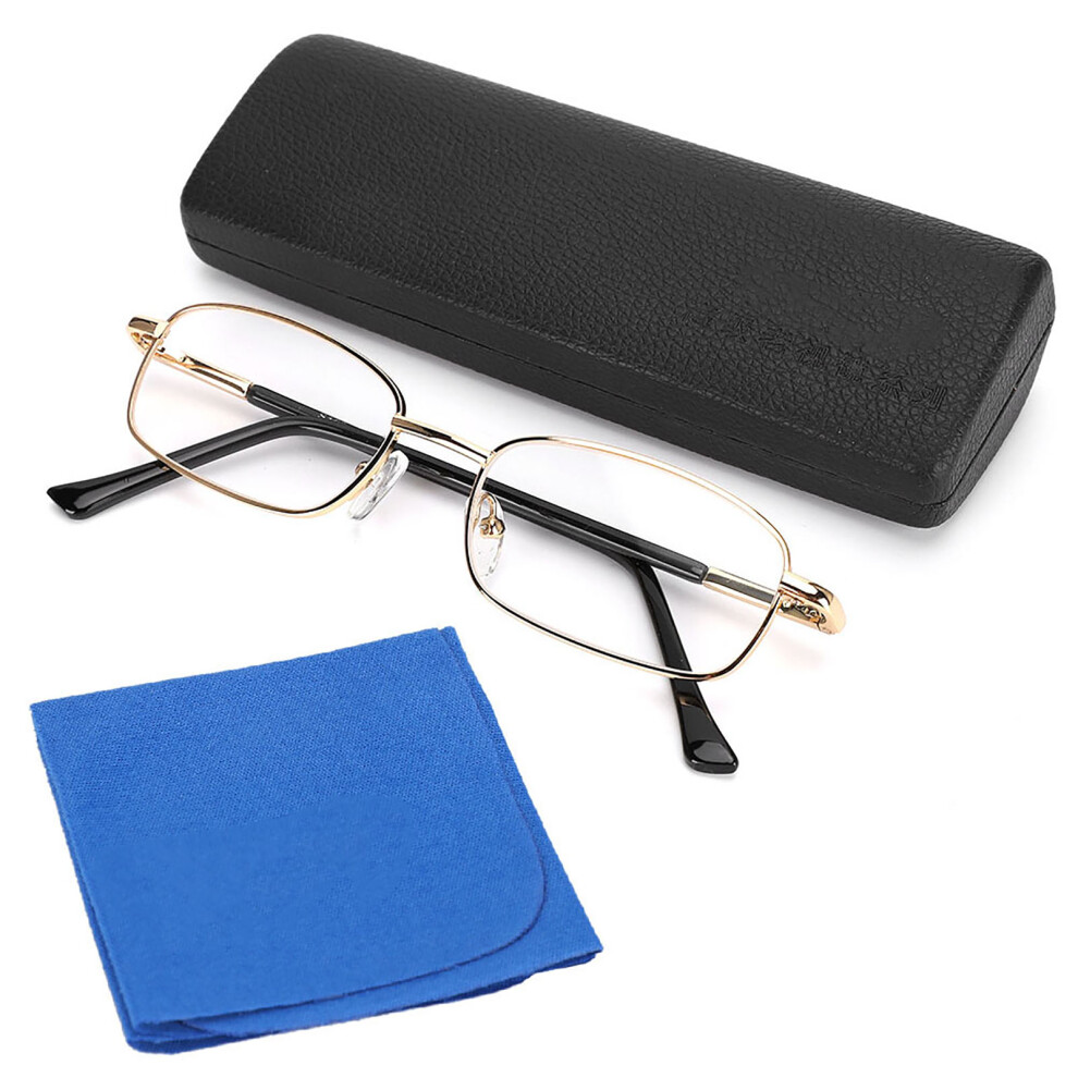 (+150) Crystal Reading Glasses High Def Presbyopic with Case +1.50