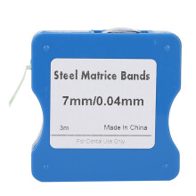 (7mm) 5-7mm Edelstahl Zahnspangen-Matrizen Bänder Rolle