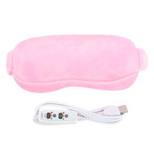 (Pink) USB Heiß/Kalt-Kompresse Dampfaugenmasche elektrisch rosa