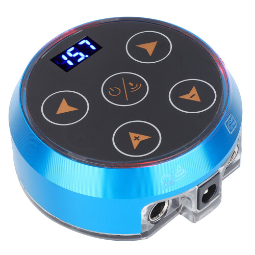 (US Plug) Verstelbaar Tattoo Machine Voedingsblok Blauw 1