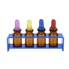 (Blue) 4x Lege Druppelflesjes met Houders Blauw