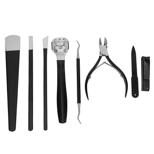 (8pcs) 8pcs Stainless Steel Nail Clipper Callus Remover Set 1