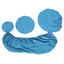 (L Light Blue) High Elastic Washable Dental Chair Headrest Protector Blue