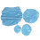 (M Light Blue) 4 copri testiera sedia dentistica azzurri 1