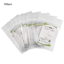 (Long Type) 100pcs Stainless Steel Dental Crimpable Hook Long Type