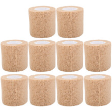 (Skin Color 5cm x 4.5m/2.0 x 177.2inch) 10x Selbstklebende elastische Binde 5cm x 4,5m
