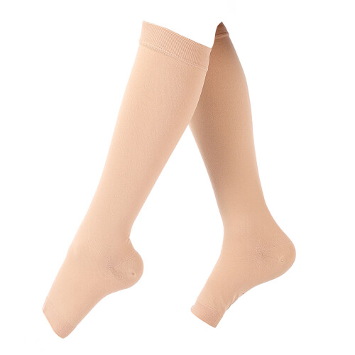 Calf Compression Sleeves Breathable Mid Calf Toeless Running Socks 1