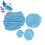 (M Light Blue) 4 copri testiera sedia dentistica azzurri 5