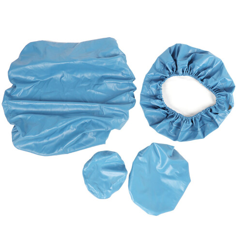 (M Light Blue) 4 copri testiera sedia dentistica azzurri 2
