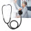 (Black) Single Head Stethoscope Aluminium Heart Lung Black 5