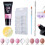 100x Nagelkunst Tips Mal & Pusher 1