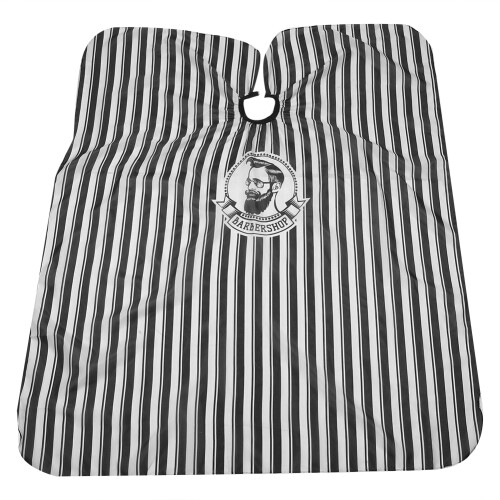 (Black White Stripe) Färbe-Schürze, schwarz-weiß gestreift