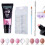 100x Nagelkunst Tips Mal & Pusher 2