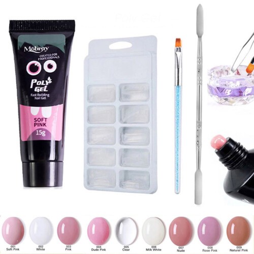 100x Nagelkunst Tips Mal & Pusher 1