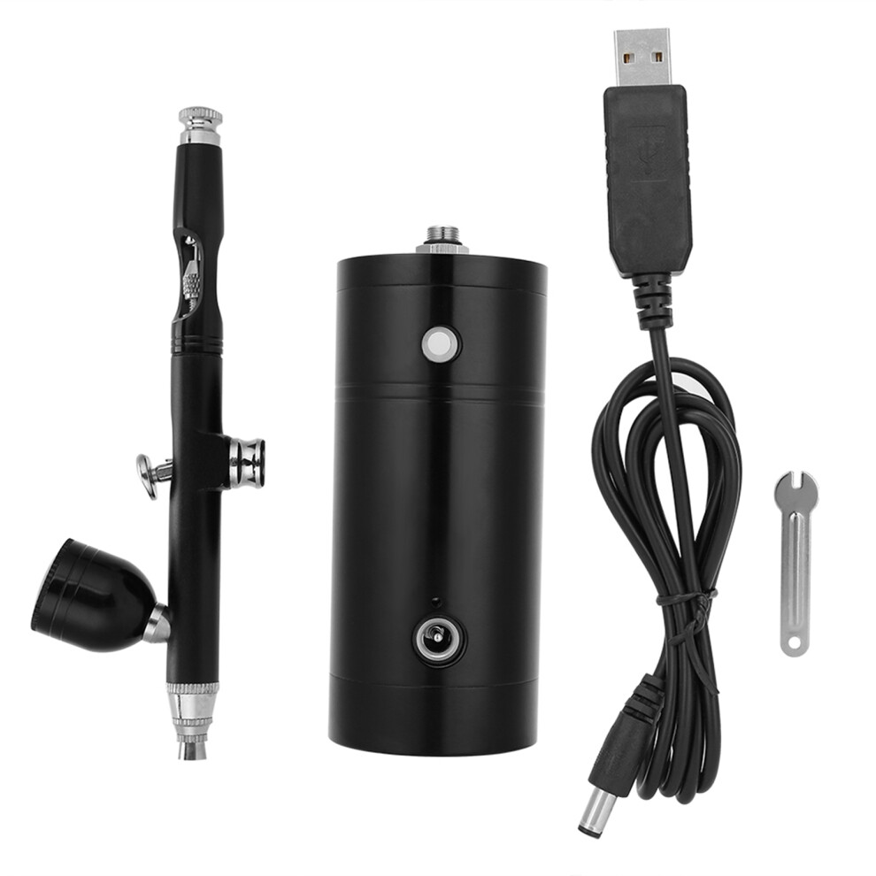 Black Portable Usb Oxygen Injection Atomizer Skin Spray Gun