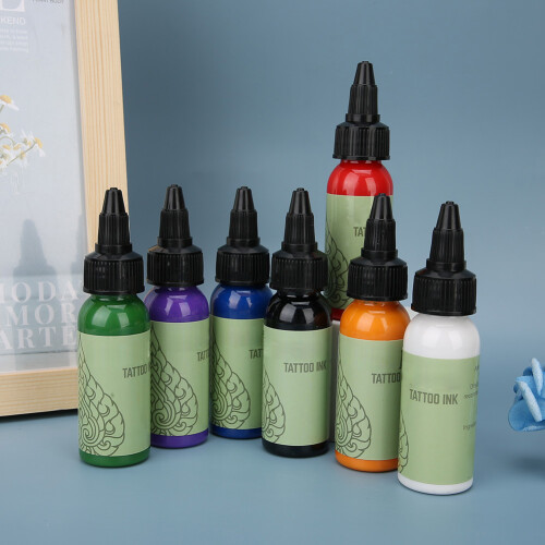 7x Profi-Tattooferben-Set 207,2ml langanhaltend 2